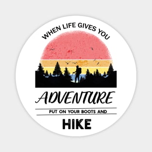 Adventure Hiker Artwork Magnet